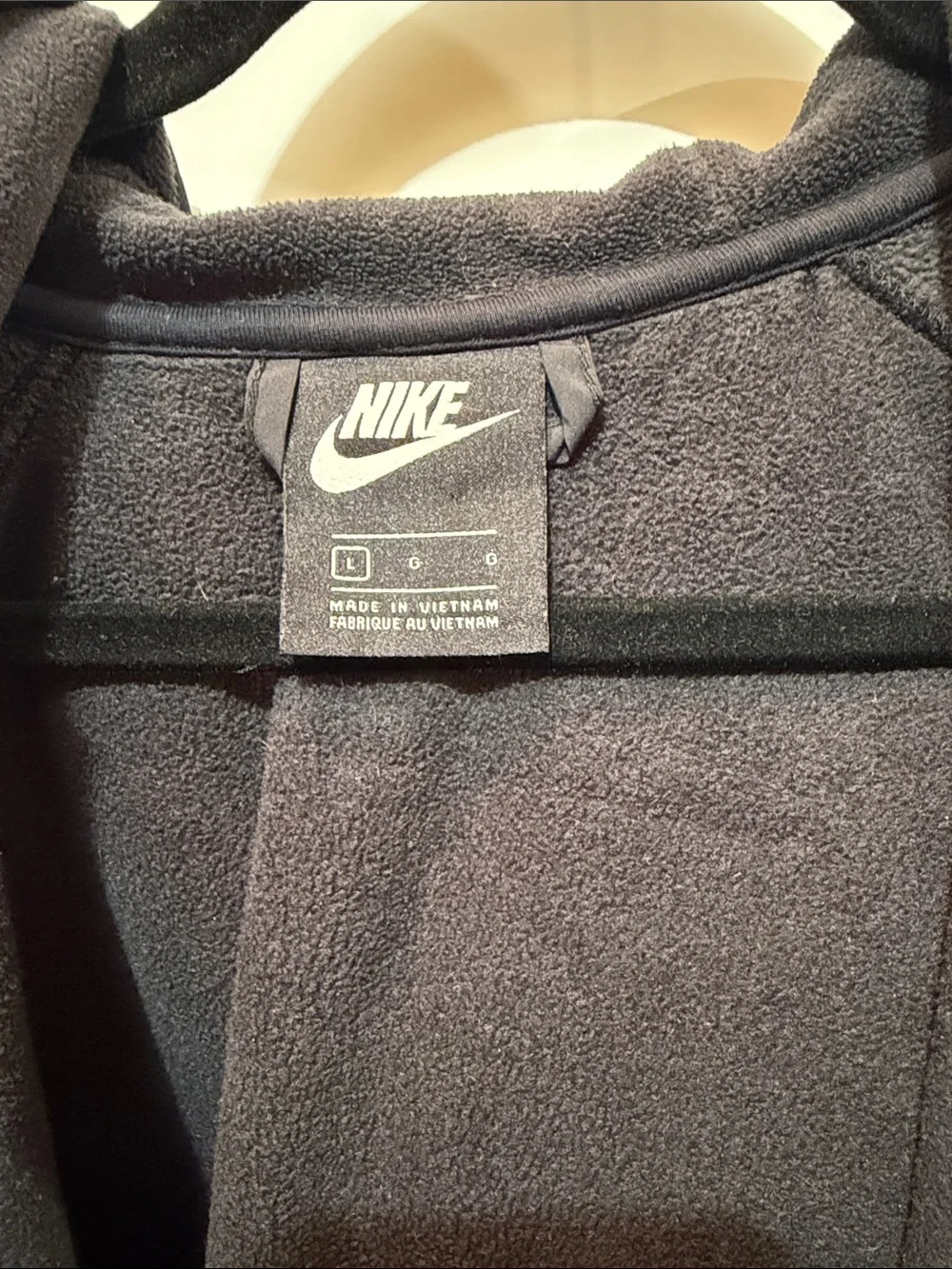 Nike Men’s Black Hooded Full-Zip Fleece Jacket